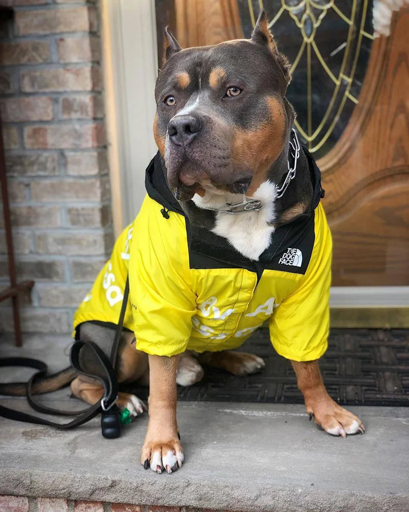 Roupas para cães Capa de chuva para cães pequenos e grandes Casaco corta-vento Corta-vento Bulldog francês Moletom com capuz para cães Roupas Jaqueta Chihuahua