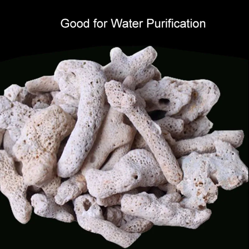 100g Aquarium Filter Media Natural Coral Bone Biological Filter for Fish Tank Aquarium Accessories