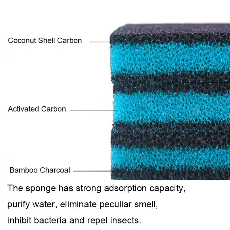 Aquarium Filter Super Thick Biochemical Filter Cotton Sponge for Aquarium Fish Tank Bio Cotton Foam Skimmer