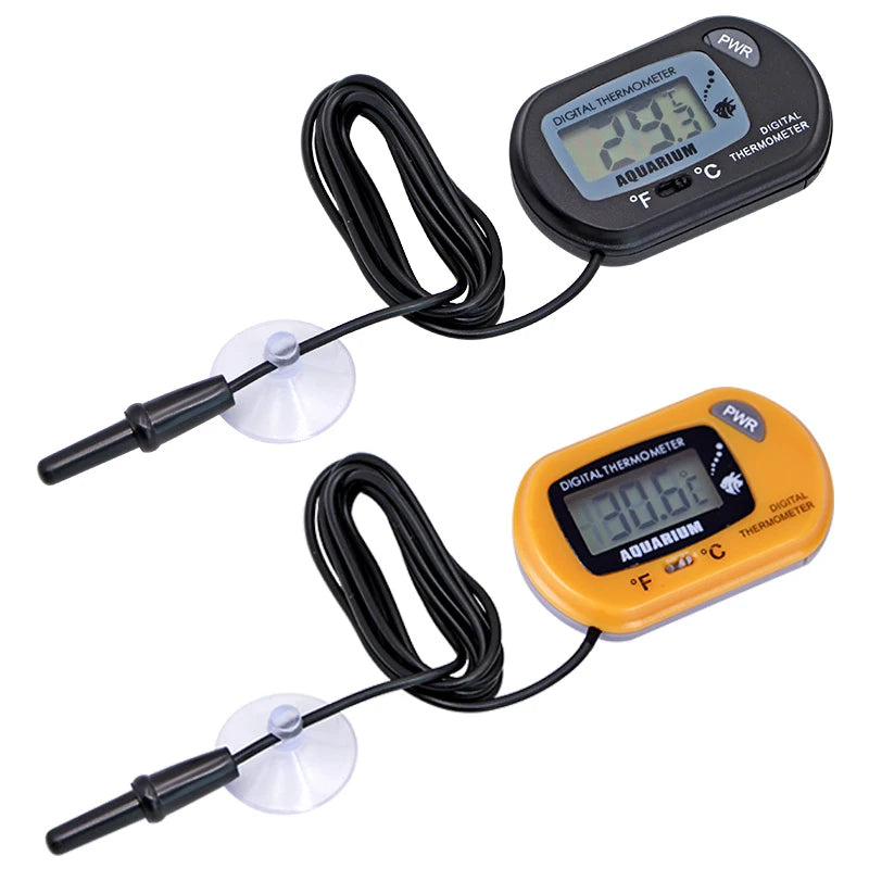 Termômetro digital LCD para aquário, medidor de temperatura de água, detector de temperatura de aquário, alarme para peixes, suprimentos para animais de estimação, ferramenta aquática