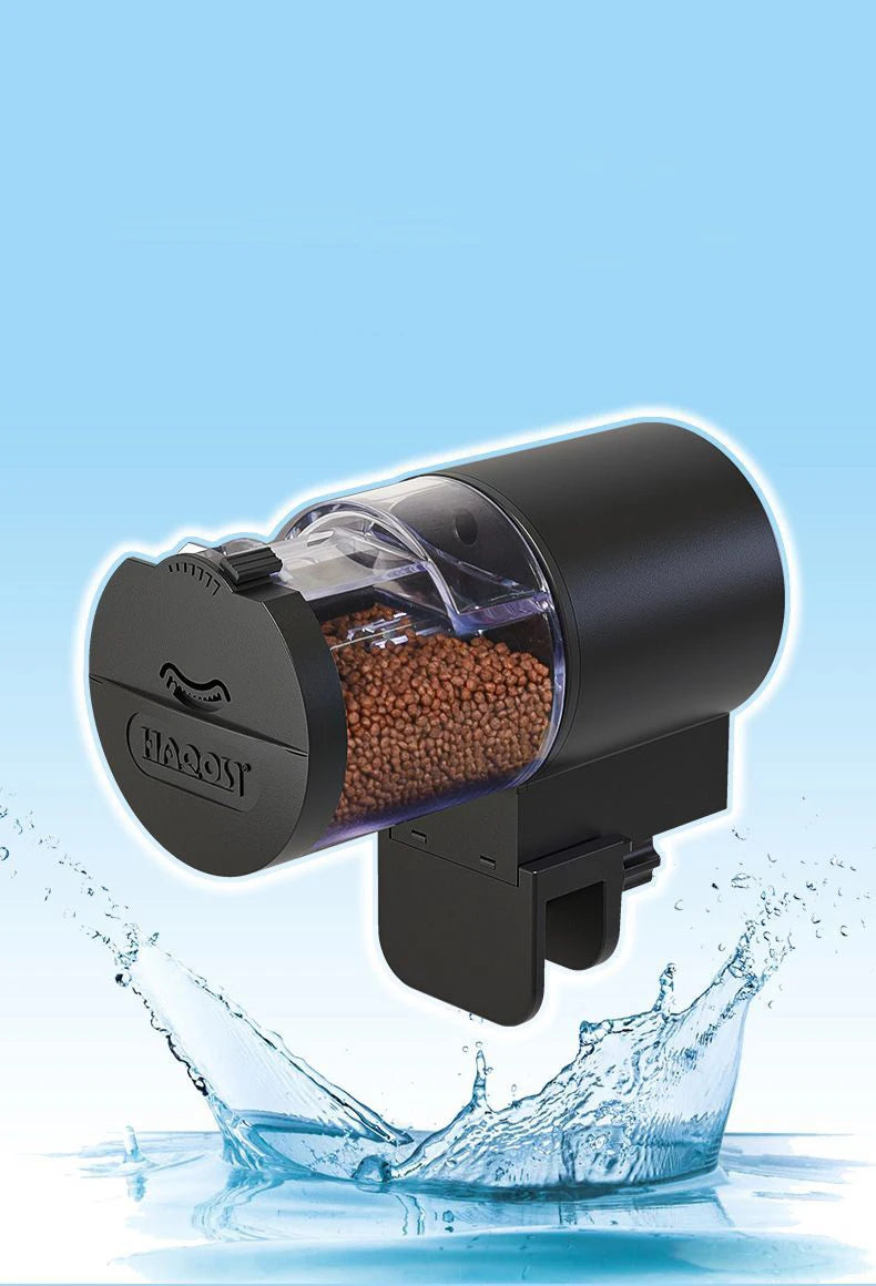 Alimentador automático para aquário, temporizador inteligente, alimentador automático de 100 ml, alimentador para aquário, peixes dourados, alimentador de aquário de grande capacidade