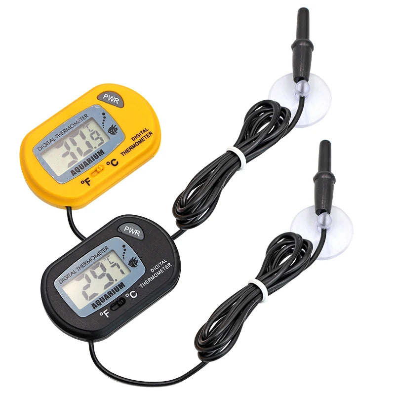 Termômetro digital LCD para aquário, medidor de temperatura de água, detector de temperatura de aquário, alarme para peixes, suprimentos para animais de estimação, ferramenta aquática