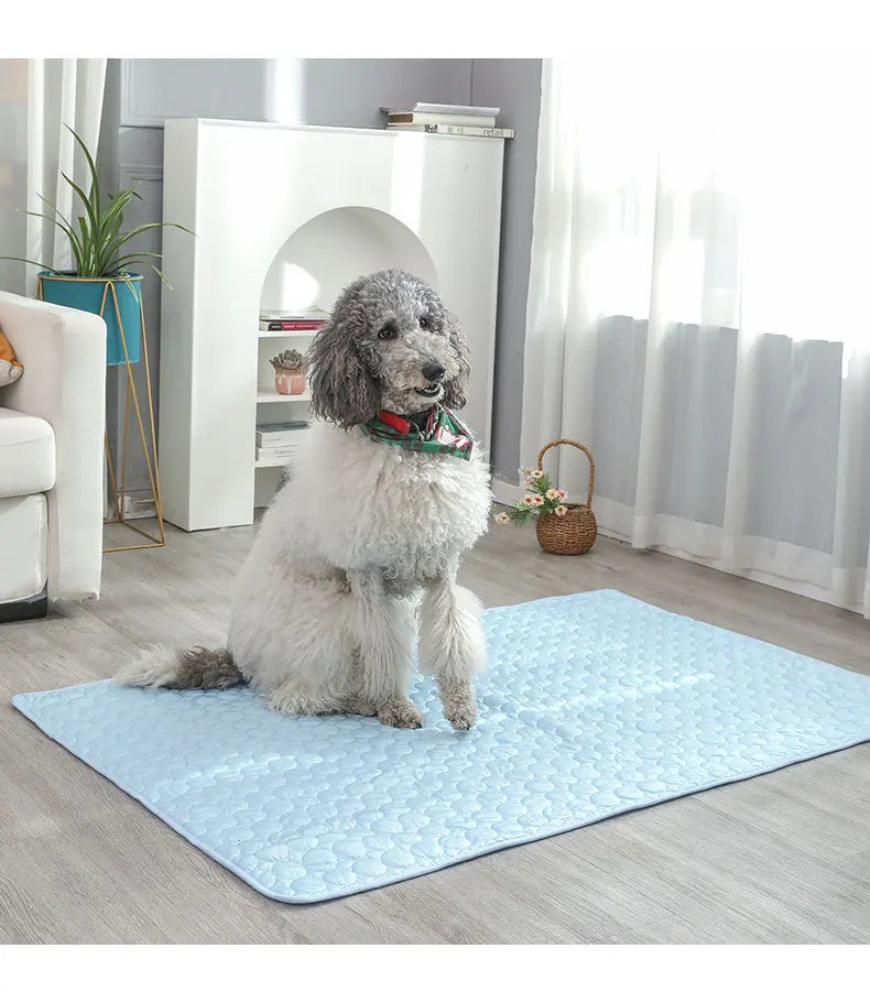 Tapete de resfriamento para cães, almofada de verão, tapete para animais de estimação, cama para cães, cobertor para gatos, sofá, respirável, verão, lavável, acessórios para animais de estimação