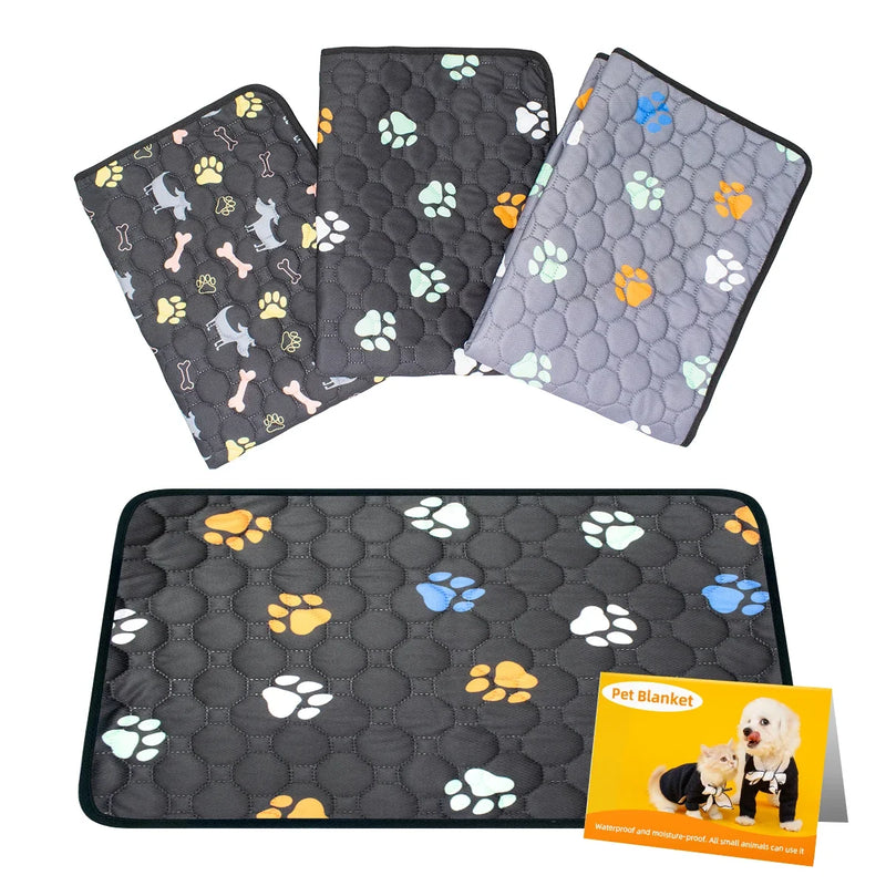 1PC Almofadas de xixi para cachorro laváveis, almofadas à prova d'água para filhotes, tapete reutilizável para treinamento de penico, almofadas antiderrapantes para coelhos e porquinhos-da-índia, camas