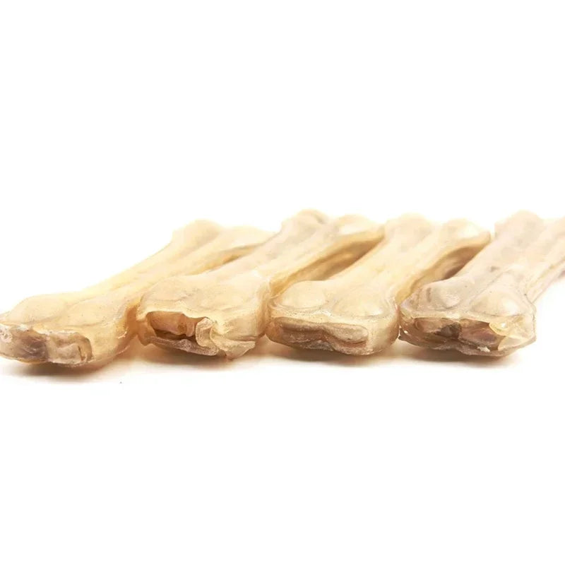 Robust Dog Chew Toys Cowhide Bones Dental Sticks Canine Treats Supplies Cleaning Teeth Nutritious Snacks for Petite Medium Large