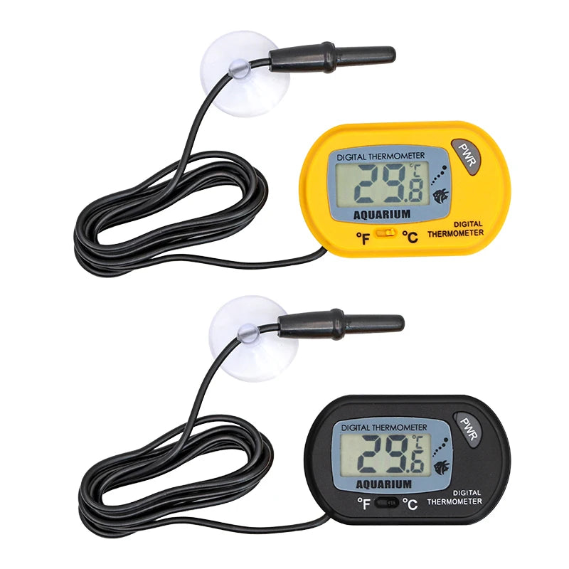 Termômetro digital LCD para aquário, medidor de temperatura de água, detector de temperatura de aquário, alarme para peixes, suprimentos para animais de estimação, ferramenta aquática