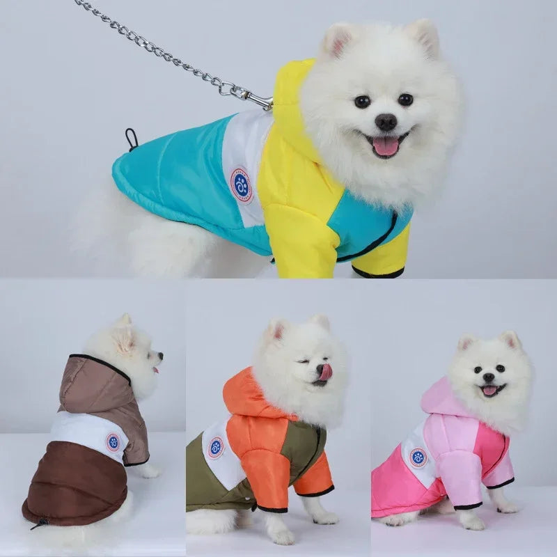 Cachorro Inverno Pet Algodão Jaqueta Roupa Quente Pet Roupas Filhote de Cachorro Casaco Para Cães Pequenos Médios Gatos Chihuahua Bulldog Maltês Roupas