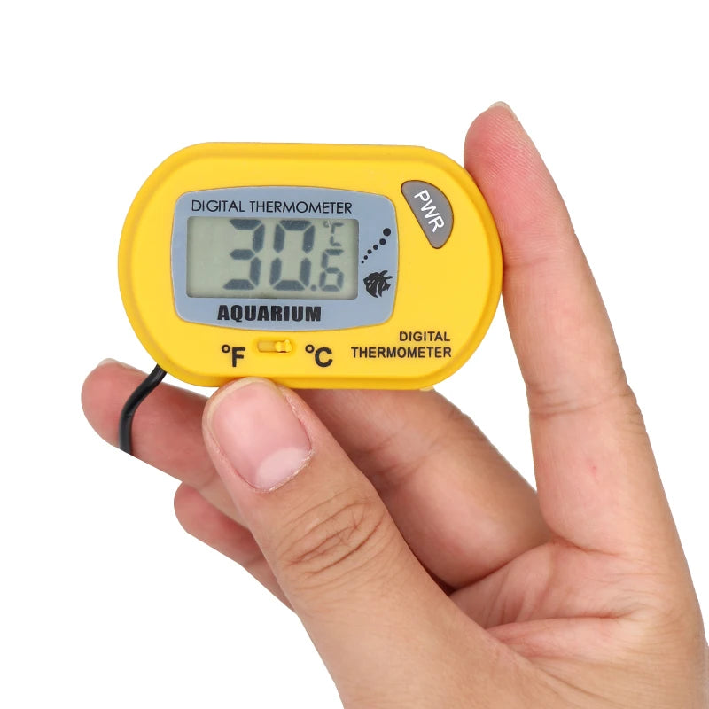 Termômetro digital LCD para aquário, medidor de temperatura de água, detector de temperatura de aquário, alarme para peixes, suprimentos para animais de estimação, ferramenta aquática