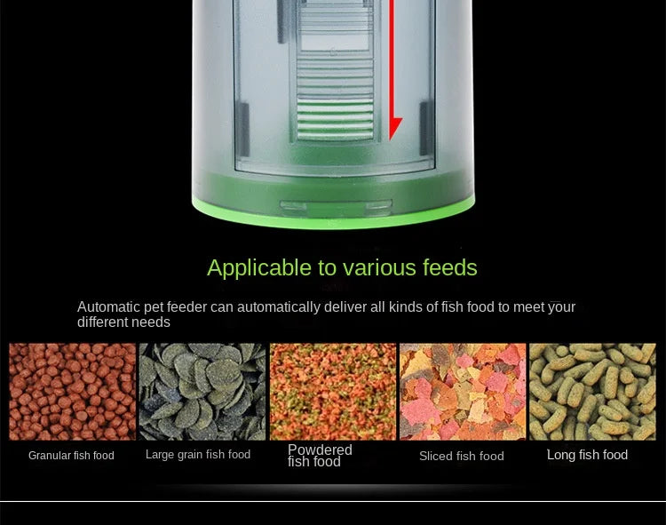 Alimentador automático para aquário, temporizador inteligente, alimentador automático para aquário, alimentador para peixes dourados, alimentador para aquário de peixes de grande capacidade