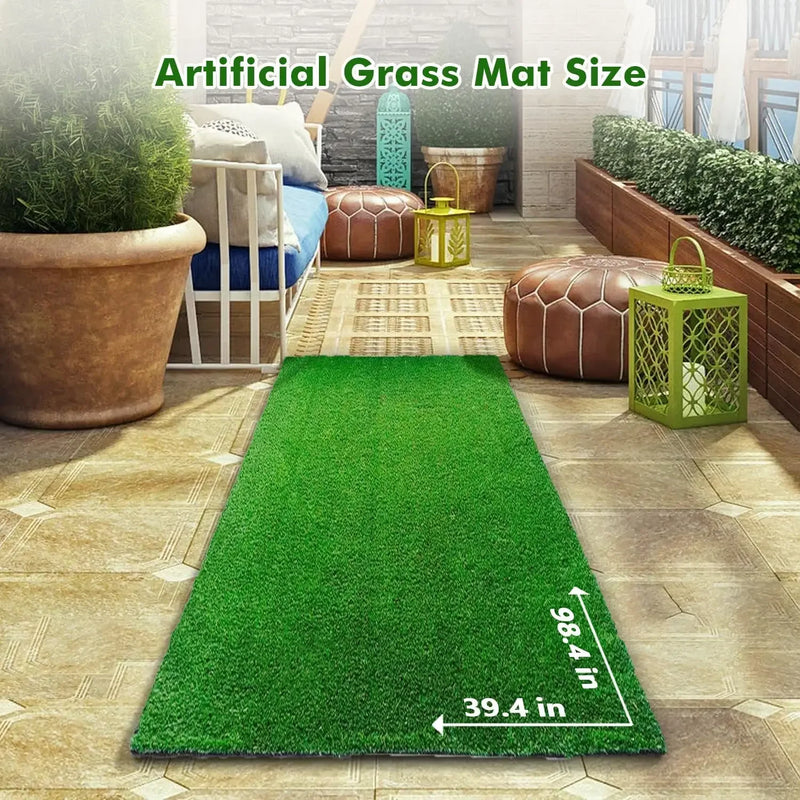 1m Dog Grass Pad Fake Grass for Dogs Artificial Grass Pee Pad for Puppies Potty Training Indoor Outdoor Premium Washable Dog