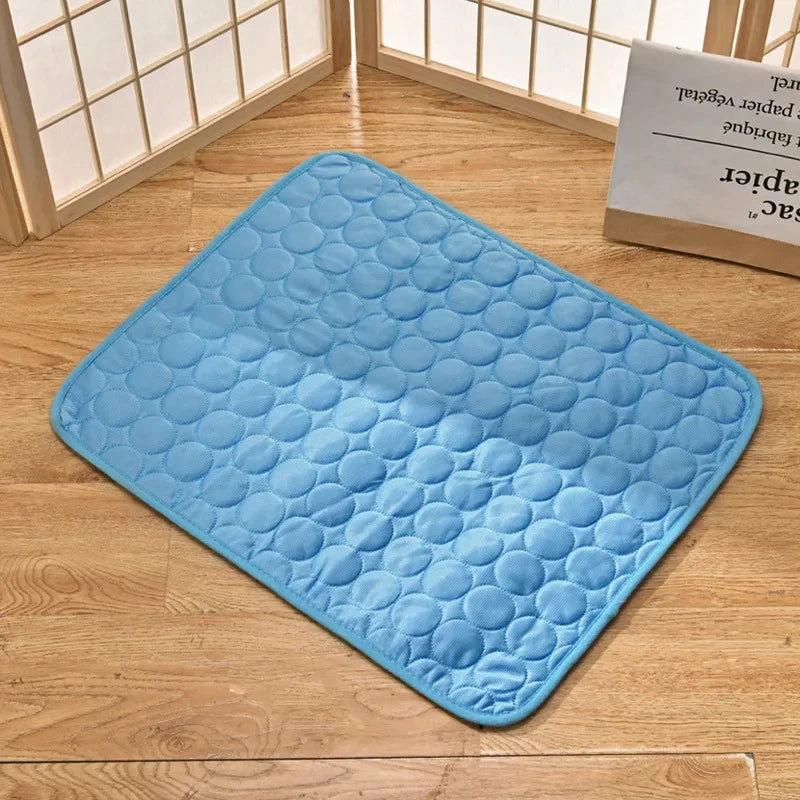 Tapete de resfriamento para cães, almofada de verão, tapete para animais de estimação, cama para cães, cobertor para gatos, sofá, respirável, verão, lavável, acessórios para animais de estimação