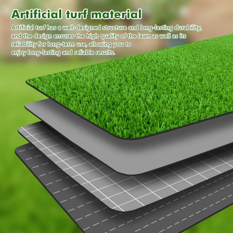 1m Dog Grass Pad Grama falsa para cães Grama artificial Almofada para xixi para filhotes Treinamento para penico em ambientes internos e externos Premium lavável para cães