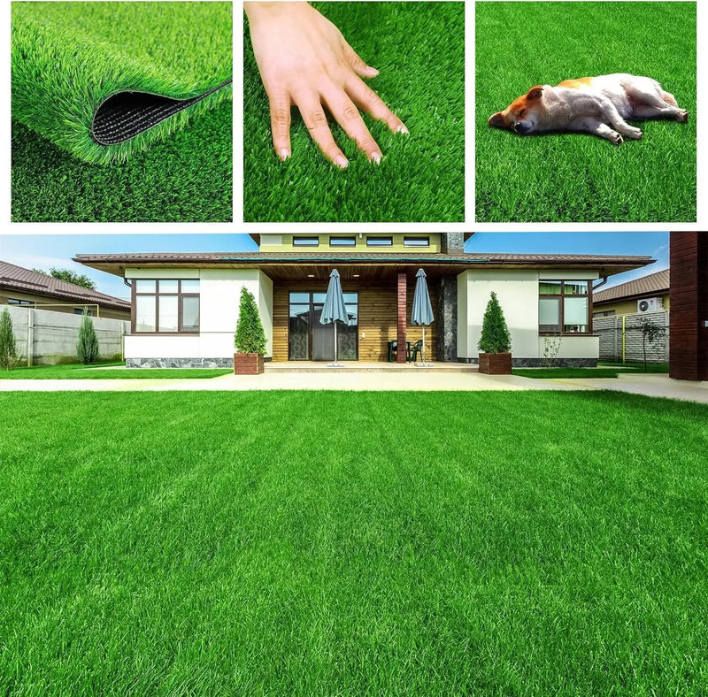 1m Dog Grass Pad Grama falsa para cães Grama artificial Almofada para xixi para filhotes Treinamento para penico em ambientes internos e externos Premium lavável para cães