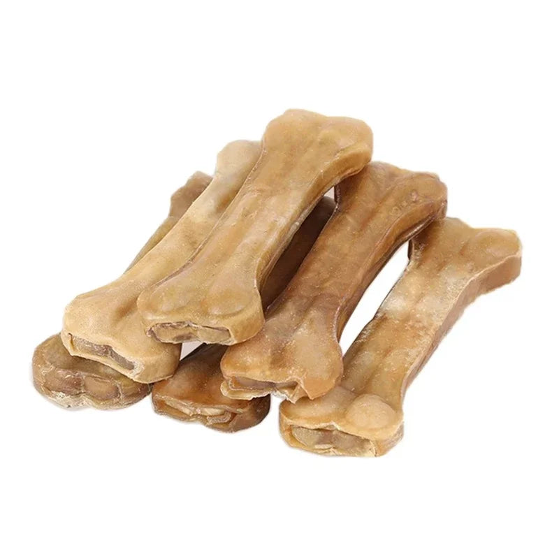 Robust Dog Chew Toys Cowhide Bones Dental Sticks Canine Treats Supplies Cleaning Teeth Nutritious Snacks for Petite Medium Large