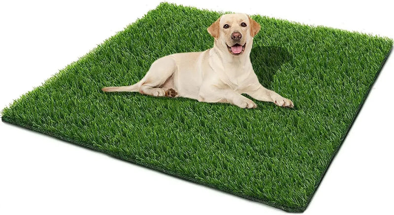 1m Dog Grass Pad Grama falsa para cães Grama artificial Almofada para xixi para filhotes Treinamento para penico em ambientes internos e externos Premium lavável para cães