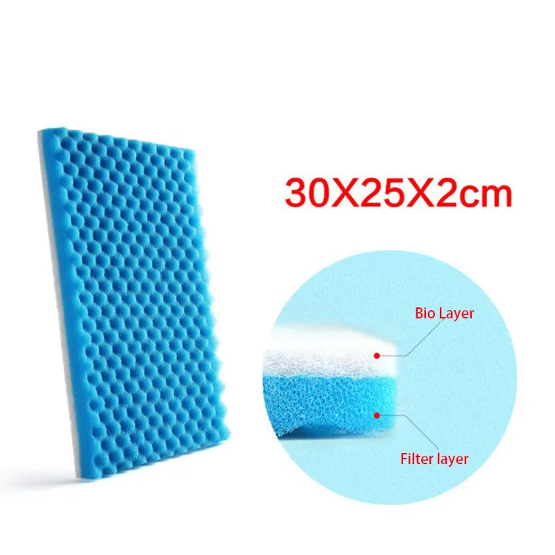 Aquarium Filter Super Thick Biochemical Filter Cotton Sponge for Aquarium Fish Tank Bio Cotton Foam Skimmer