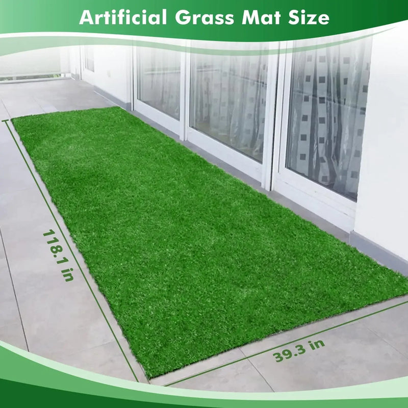 1m Dog Grass Pad Grama falsa para cães Grama artificial Almofada para xixi para filhotes Treinamento para penico em ambientes internos e externos Premium lavável para cães