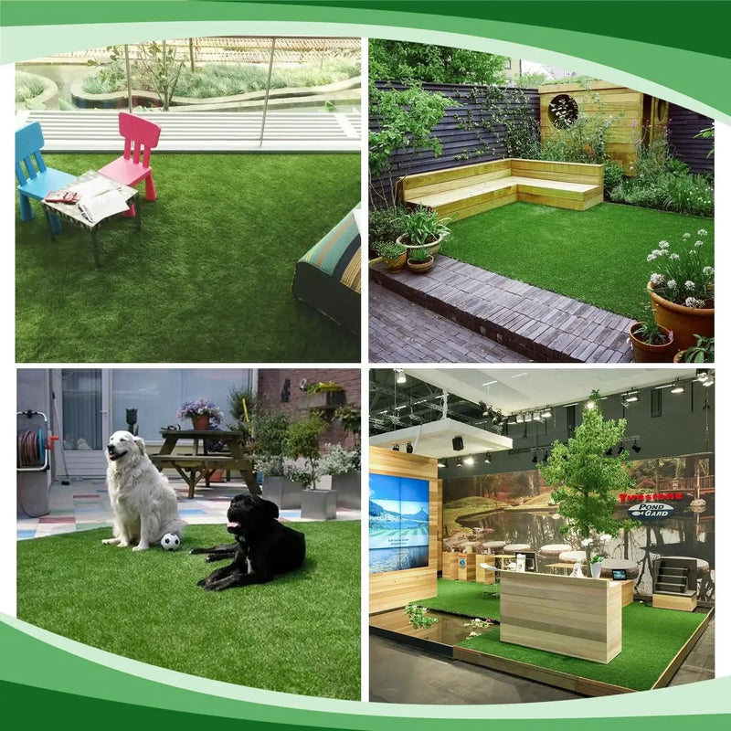 1m Dog Grass Pad Grama falsa para cães Grama artificial Almofada para xixi para filhotes Treinamento para penico em ambientes internos e externos Premium lavável para cães