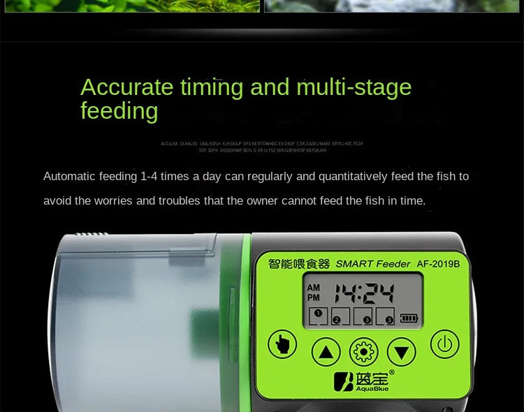 Automatic fish tank feeder intelligent timing automatic feeder aquarium goldfish feeder large capacity fish aquarium  feeder