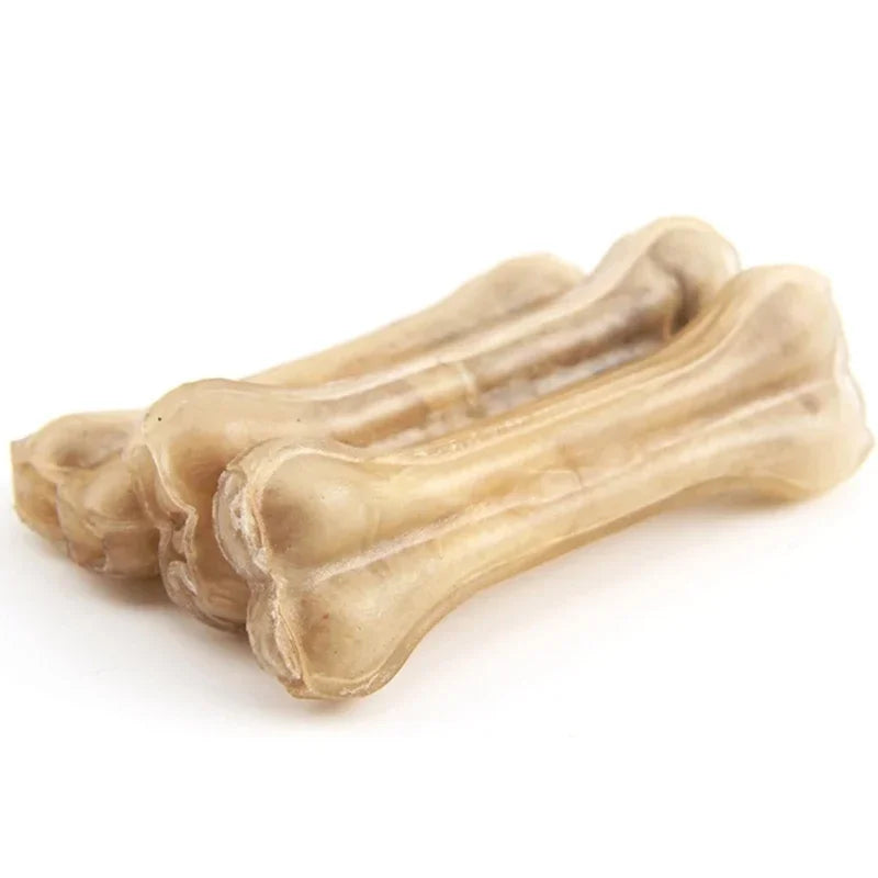 Robust Dog Chew Toys Cowhide Bones Dental Sticks Canine Treats Supplies Cleaning Teeth Nutritious Snacks for Petite Medium Large