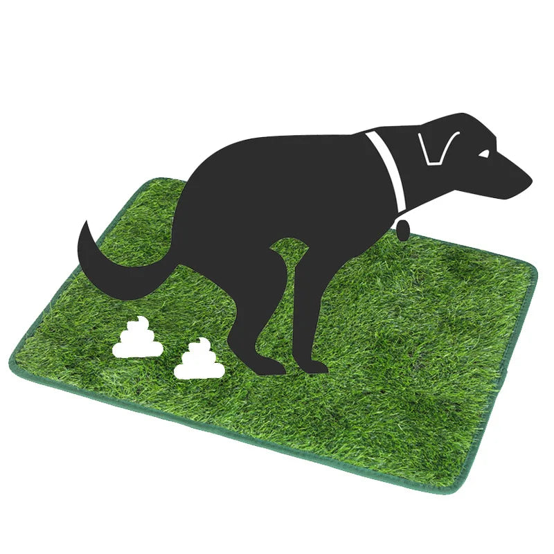 Artificial grass dog toilet mat pet training lawn mat washable reusable cat and dog toilet training mat dog peeing lawn