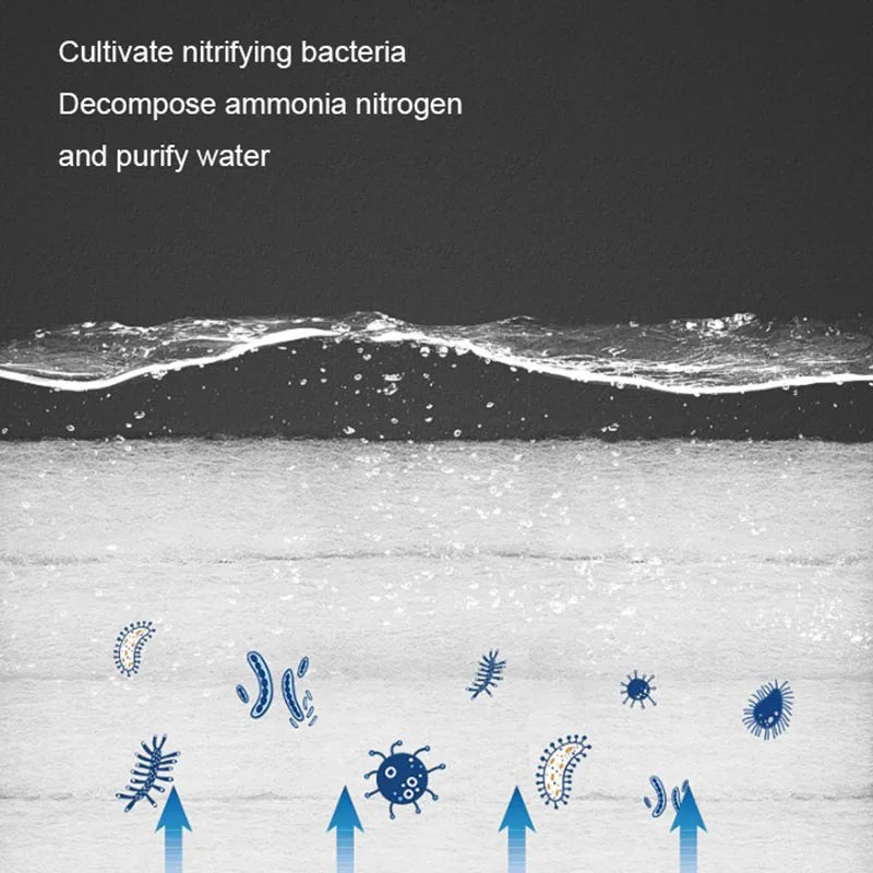 Filtro de aquário super grosso filtro bioquímico esponja de algodão para aquário tanque de peixes bio algodão espuma skimmer