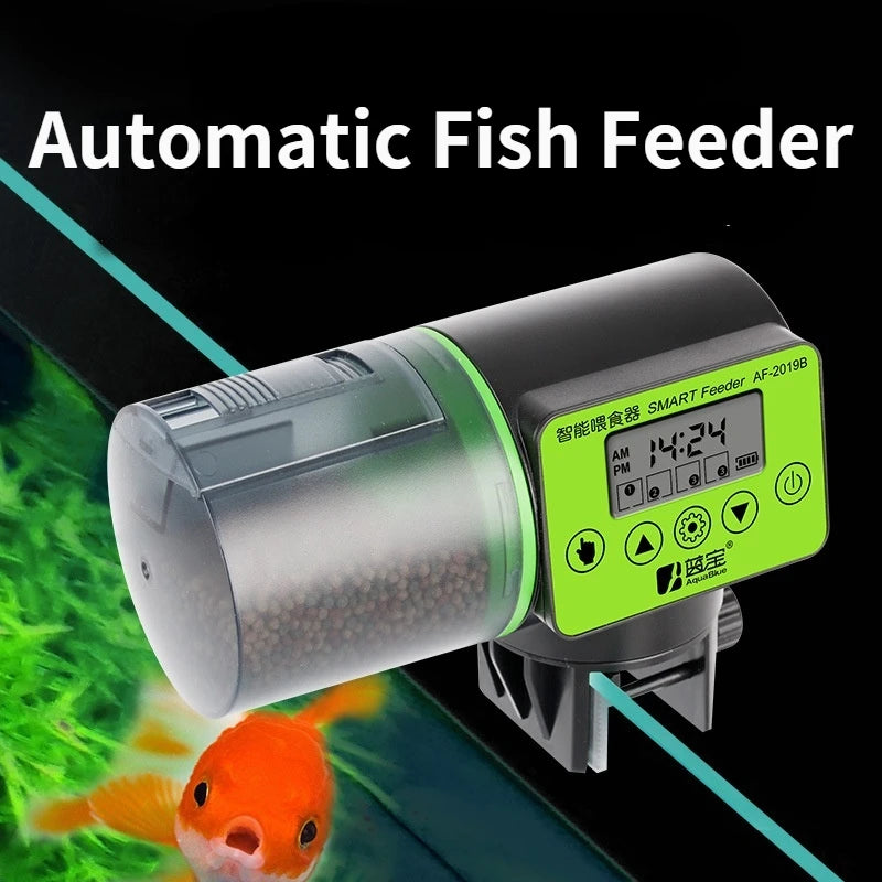 Alimentador automático para aquário, temporizador inteligente, alimentador automático para aquário, alimentador para peixes dourados, alimentador para aquário de peixes de grande capacidade