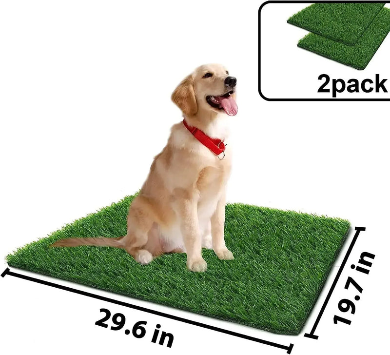 1m Dog Grass Pad Grama falsa para cães Grama artificial Almofada para xixi para filhotes Treinamento para penico em ambientes internos e externos Premium lavável para cães