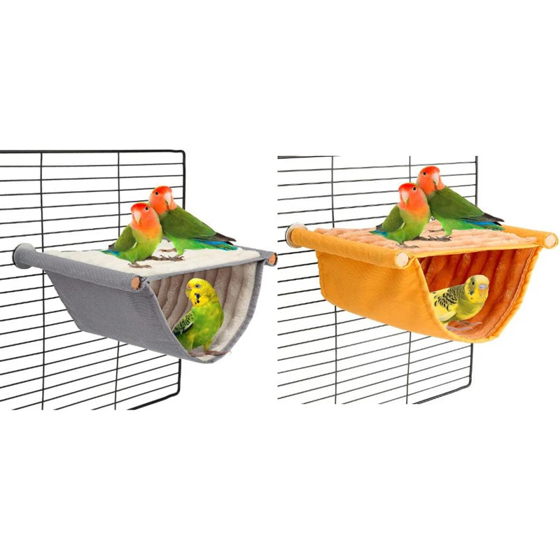 Pet Hanging Hammock Warm Nest Bed Parrot House Removable Washable Bird Cage Perch For Hamster Lovebird