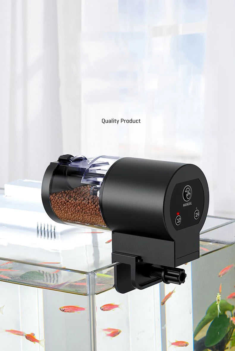 Automatic Fish Tank Feeder Intelligent Timing 100Ml Auto Feeder Aquarium Goldfish Feeder Large Capacity Fish Aquarium Feeder