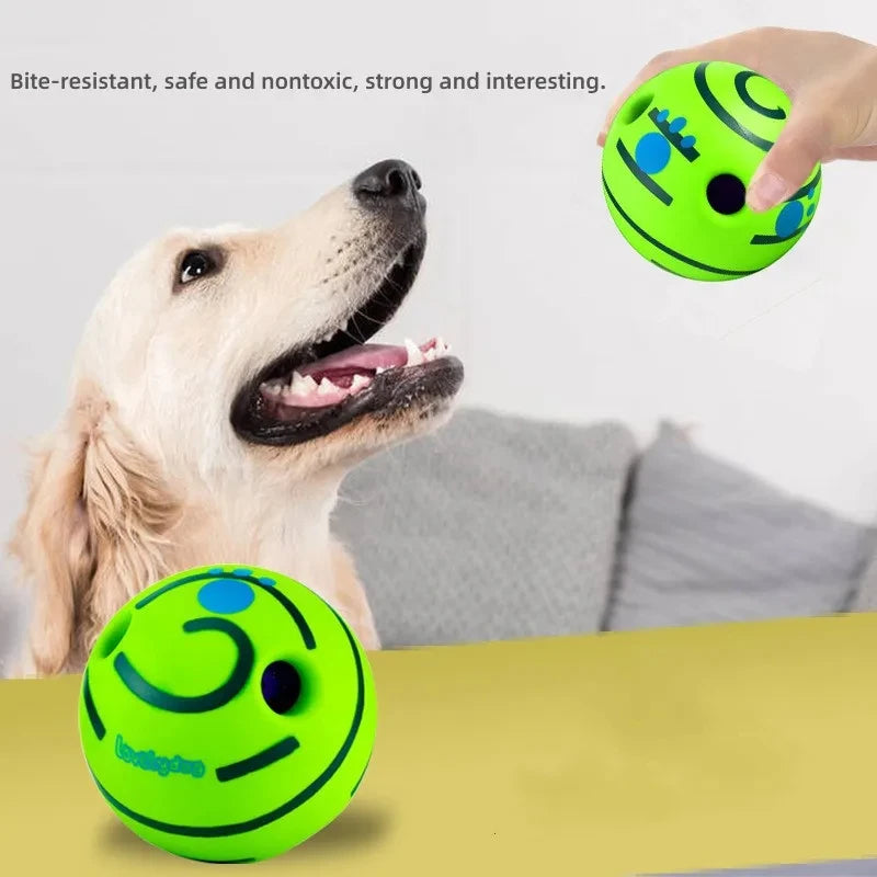 Brinquedo para animais de estimação, brinquedo autocurativo para cães, bola de som para mastigar, bola para animais de estimação, molares rolantes para aliviar o tédio