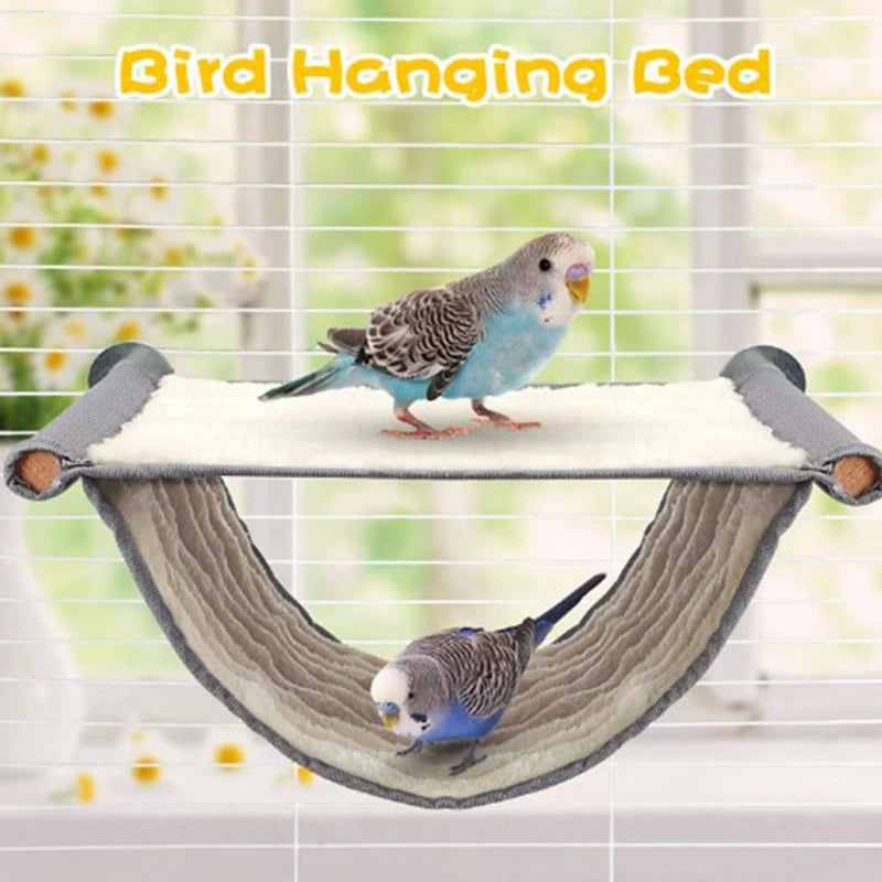 Pet Hanging Hammock Warm Nest Bed Parrot House Removable Washable Bird Cage Perch For Hamster Lovebird