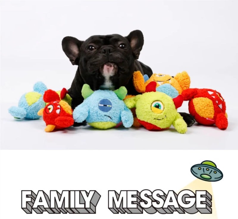 Q-monster Pet Vocal Toy, Bola de som embutida, Brinquedos divertidos e interativos para cães, Brinquedo macio e resistente para brincadeiras em ambientes fechados