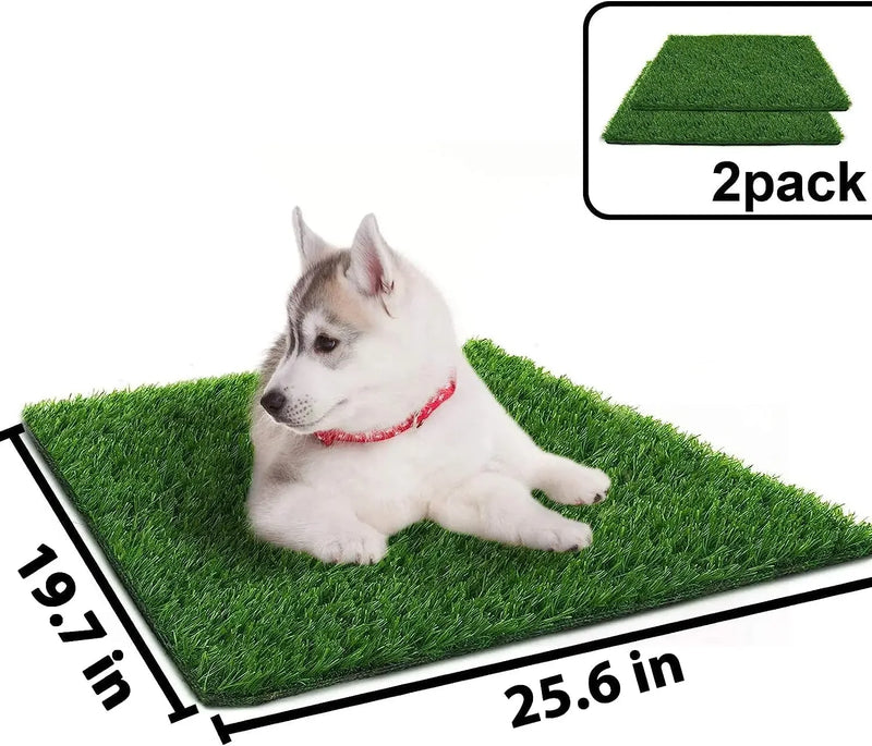 1m Dog Grass Pad Grama falsa para cães Grama artificial Almofada para xixi para filhotes Treinamento para penico em ambientes internos e externos Premium lavável para cães