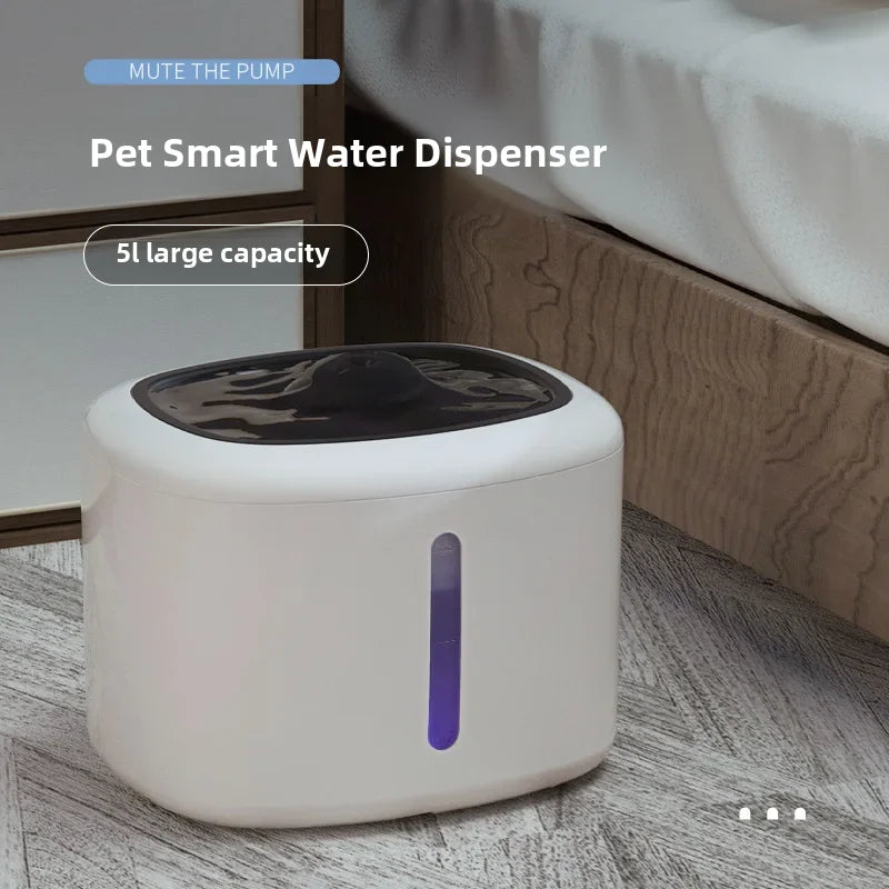 2.5L Grande Capacidade Inteligente Pet Water Dispenser Circulação Anti-escaldante Seco Cat Bebedouro Máquina Cross-border Best-seller