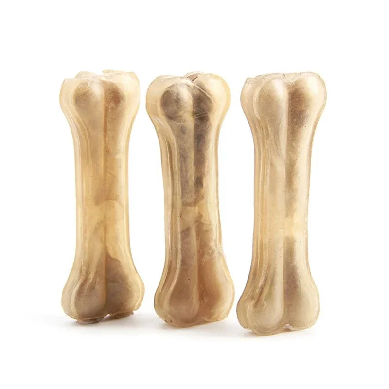 Robust Dog Chew Toys Cowhide Bones Dental Sticks Canine Treats Supplies Cleaning Teeth Nutritious Snacks for Petite Medium Large