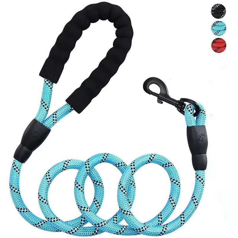 Pet Reflective Leash Nylon Round Leash Explosionproof Punch Leash Dog Walking Round Leash Without Strangulation