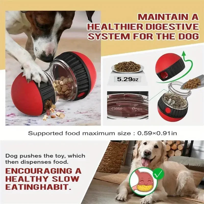 Brinquedo para cachorro Copo com vazamento Bola de comida Elíptica Bola rolante Alimentação lenta Protege o estômago Aumenta a inteligência Suprimentos para animais de estimação