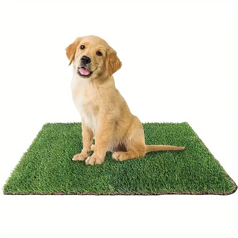 Tapete de banheiro para cães de grama artificial, tapete de treinamento para animais de estimação, lavável, reutilizável, tapete de treinamento para cães e gatos, gramado para fazer xixi de cachorro