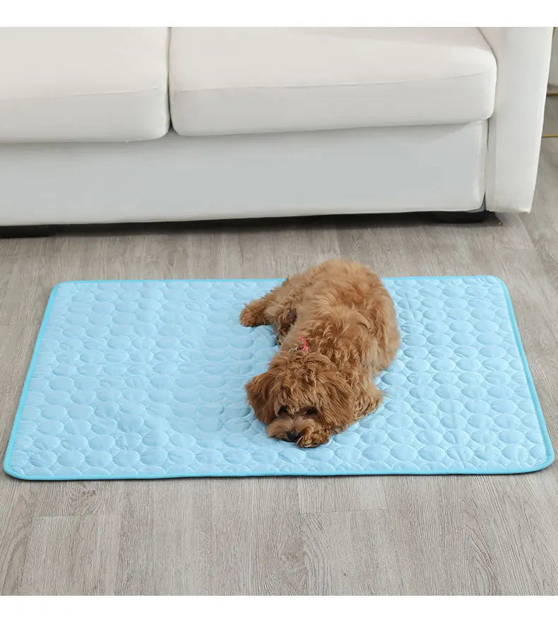 Tapete de resfriamento para cães, almofada de verão, tapete para animais de estimação, cama para cães, cobertor para gatos, sofá, respirável, verão, lavável, acessórios para animais de estimação