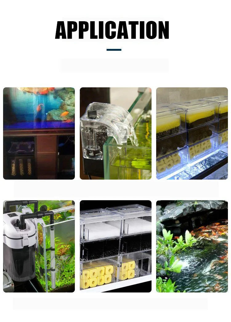 12D 12-layers No Glue High-density Bio Sponge Aquarium Filter Media  Fish Tank Pond External Filter Cotton Skimmer Accessories